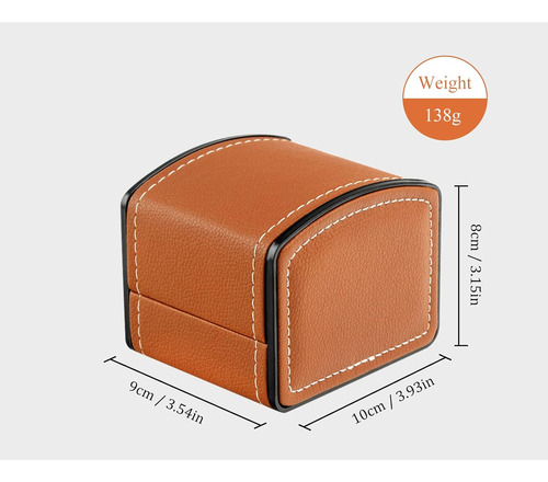 Funincrea Estuche De Reloj, Estuche De Viaje De Cuero De ...