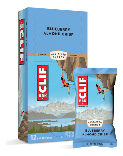 Clif Bars Barras Energticas Con Sabor A Pastel De Arndanos, 