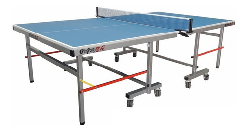 Imagen 3 de 4 de Mesa de ping pong 1PingPong Master V6 fabricada en aglomerado color azul traful