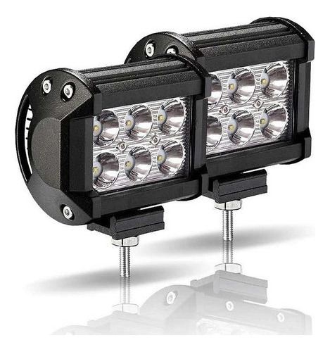 2x Focos Neblineros Led 18w Blanco Expansión Auto Moto