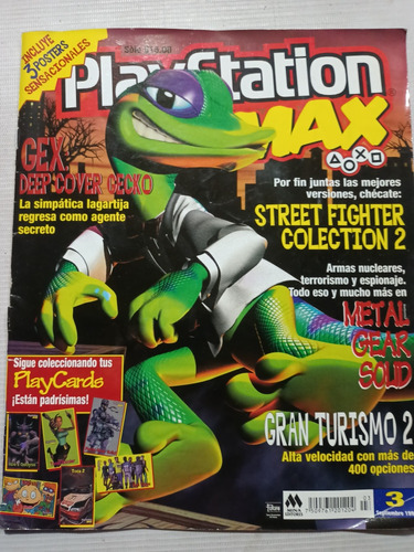 Revista Playstation Max Septiembre 1999 Metal Gear Solid