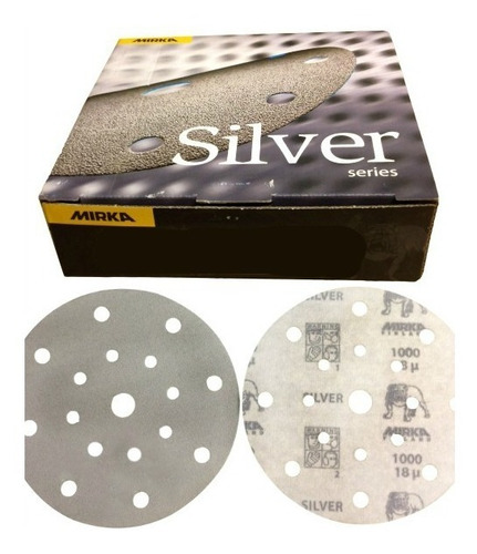 Imagem 1 de 1 de Q. Silver Disco De Lixa Hookit 150mm Gr 180 100und 17f Mirka