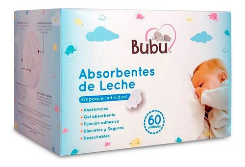 Bubu Absorbente De Leche Caja X60 Unidades