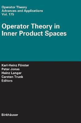 Libro Operator Theory In Inner Product Spaces - Karl-hein...