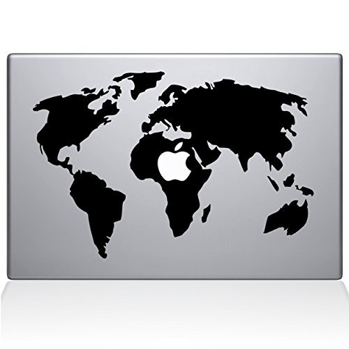 The Decal Guru World Map Macbook Decal Vinyl Sticker