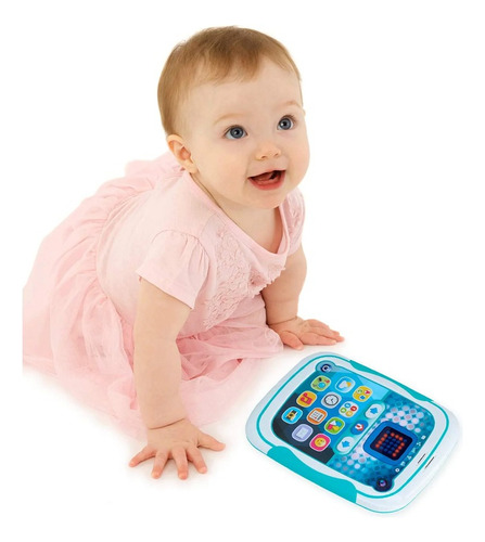 Consola Juego Juguete Que Enseña Hablar A Los Bebes Niños Color Celeste Multicolor