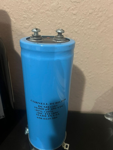 Capacitor Electrolítico 10000 Uf 450v (Usado)
