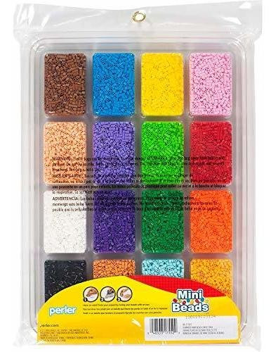 Perler Colors Mini Beads, 16000pcs, Bandeja Grande De Verano