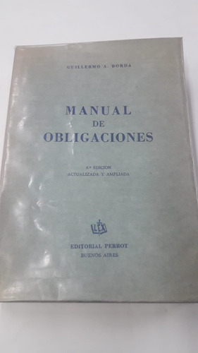 Manual De Obligaciones De Borda, Guill