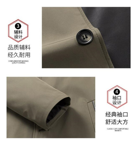 Blazer De Negocios Informal Con Cuello Alto Para Hombre