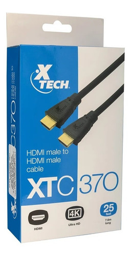 Cable Hdmi Macho A Hdmi Macho 7.6m Xtech Xtc-370