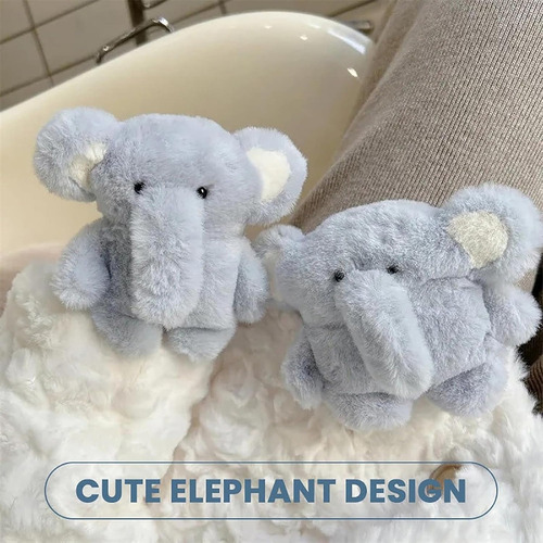 Ll Genérico Elefante Esponjoso Para Funda AirPods