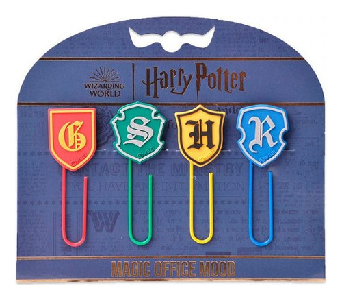 Clips Mooving Forrado Fun Harry Potter Casas Hogwarts X 4 U