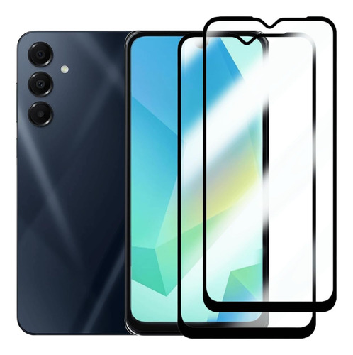 Kit 2 Pelicula Vidro 3d Para Galaxy A16 6.7 Cobertura Total