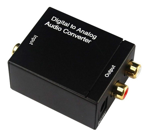 Conversor de áudio digital óptico Toslink A Jack Rca Analógico