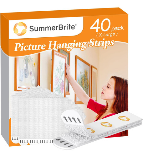 Summerbrite Tiras Para Colgar Cuadros, Kit Para Colgar Cuadr