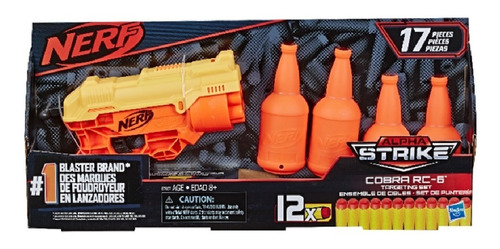 Nerf Alphastrike Cobra Rc-6 + Target (10 Dardos + 2 Botellas