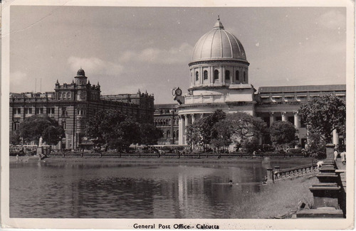 Antigua Postal Edificio Correo Postal Calcuta India