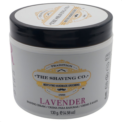 The Shaving Co Kit X 2 Crema Para Afeitar Lavanda Cream Set para Afeitado Lavender Shaving Cream