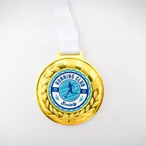 Comprar Pack De 5 Medallas De Metal Personalizadas Oro Plata Bronce