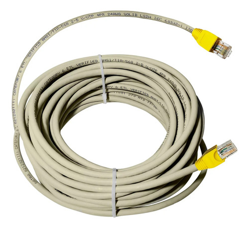 Cable Internet Utp Cat 6 De 50mts Gris Armado De Cobre Satra