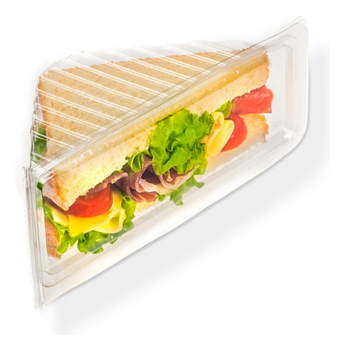 Bandeja Triangulo Sandwich Porcion Torta X 75 Unidades