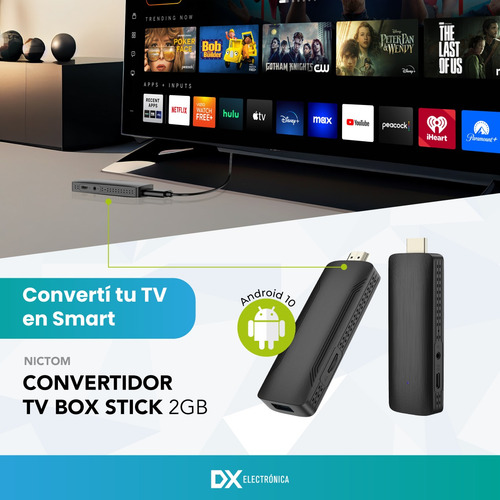 Tv Stick Convertidor Smart 2gb 4k Mas Control Remoto Wifi