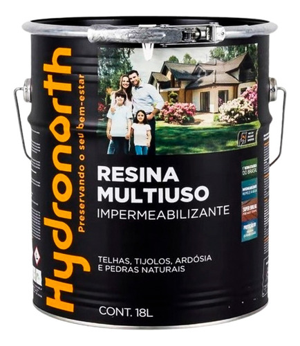Resina Multiuso Concreto Piso Pedra Parede Telhado