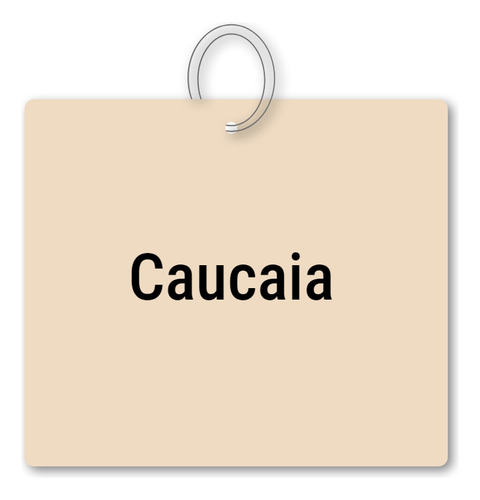 Chaveiro Caucaia Mdf Brinde Mochila Bolsa Mala Tag