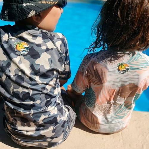 Imagen 3 de 7 de Remera Proteccion Solar Uv 50 Infantil Pileta Playa Niños
