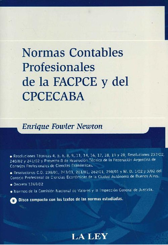 Libro Normas Contables Profesionales De La Facpce Y Del Cpce