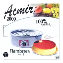 Molde Flanera Fiambrera Choco Flan 1 Pza Aluminio 20 Cm