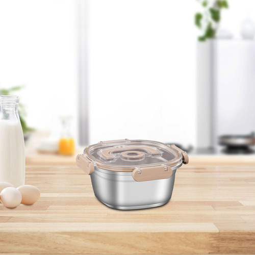M Contenedor De Alimentos De Acero Inoxidable 1400 Ml