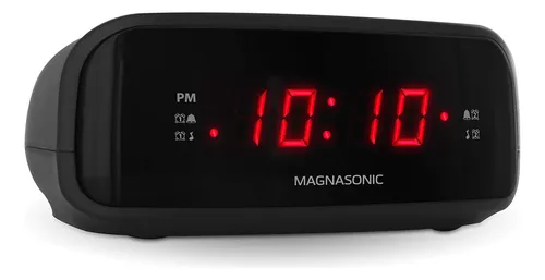 Magnasonic Digital Am/fm Clock Radio With Battery Backup, Dual Alarm, Sleep & Snooze Functions, Display Dimming Option (eaac200)