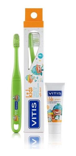 Vitis Kids Pack Cepillo + Mini Gel Dental 8ml