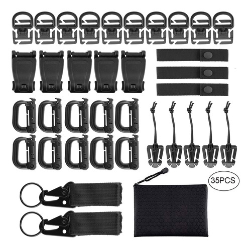 Fashionclubs 35pcs Tactical Molle Accesorios Para Mochila Mo