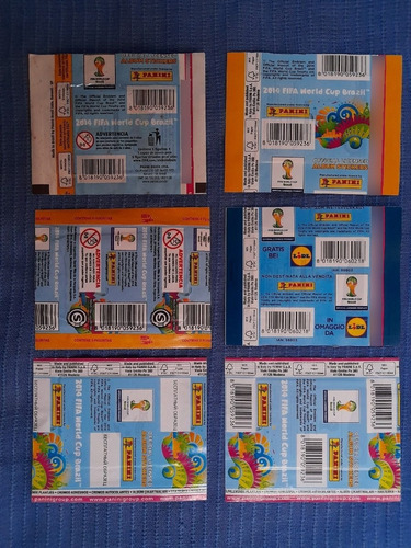 Imagen 6 de 6 de Panini Sobres Mundial De Fútbol Brasil 2014 Coleccionables.