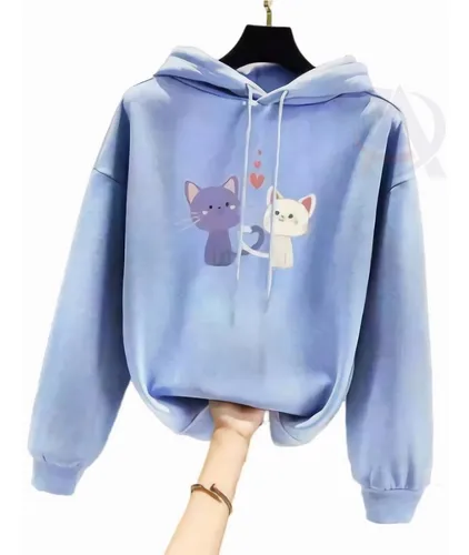 Sudaderas de mujer de un color - Gatito