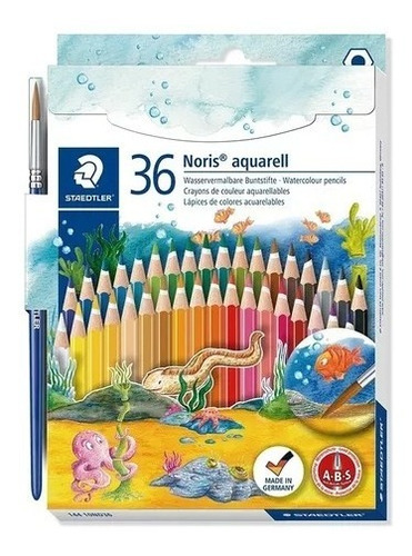 Lapices Staedtler Noris 36 Colores Acuarelables C/pincel