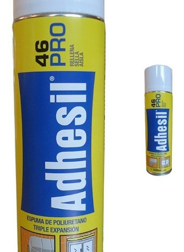 Adhesil 46 Pro Espuma 750ml. Poliuretano C/rosca P/aplicador