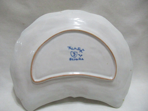 Antigua Bacía De Barbero Cerámica Pintada Talavera España (Usado)