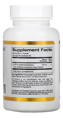 5htp Mood Support Griffonia Simplicifolia Extract Sabor Sin Sabor