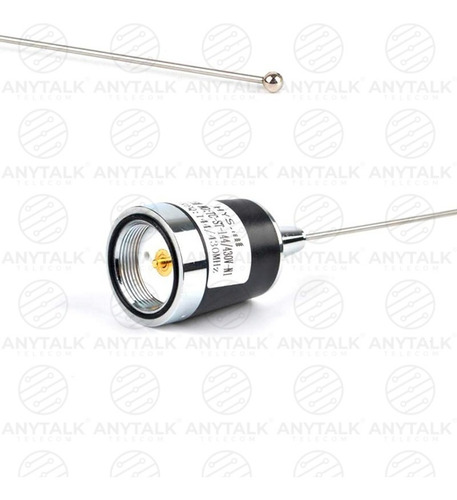 Imagen 2 de 5 de Antena Radio Móvil Dual Band Vhf 136/174 Uhf 400/470 Mhz 0db