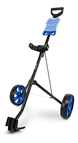 Serenelife 2-wheel Golf Push Cart - Ligero Plegable Walking