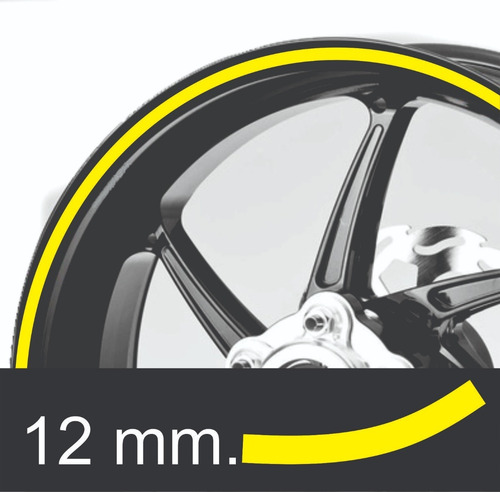 Imagen 1 de 5 de Calcos Llantas Motos 17p + Regalo - 00132 Graficastuning