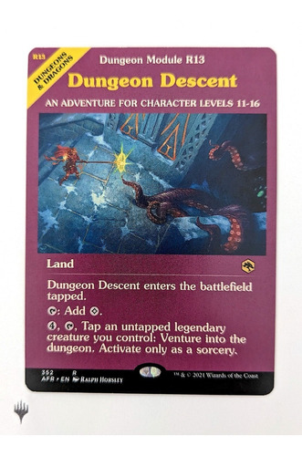 Mtg Magic The Gathering Dungeon Descent Afr Showcase R