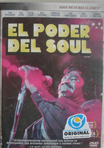 Dvd El Poder Del Soul - James Brown - B B King - Celia Cruz
