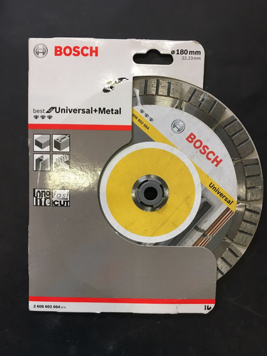 Disco Diamantado 180mm Corte Universal Concreto/metal Bosch