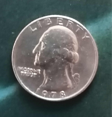 1978 Moneda Washington Quarter 25c Centavos