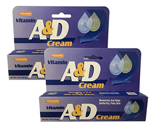 Crema Hidratante Y Calmante Con Vitamina A Y D 2 Botellas De
